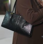 کیف مجلسی چرم مشکی زارا