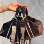 کیف قهوه ای دوشی دستی زارا